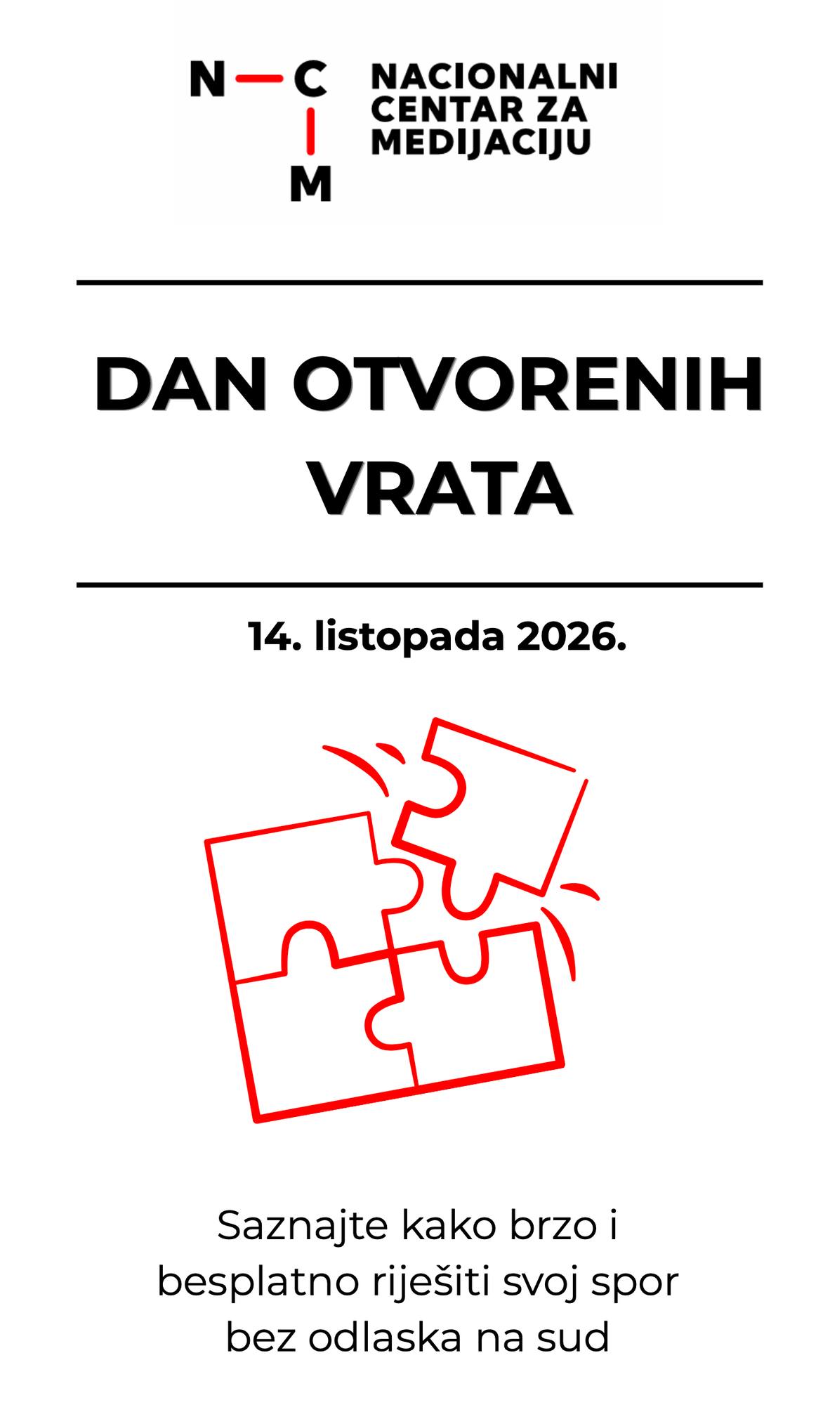 Plakat dana otvorenih vrata